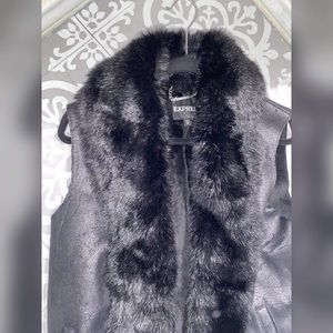 Express faux fur vest